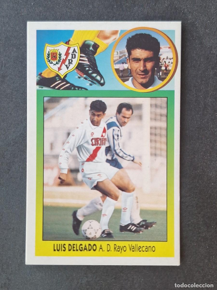 Cromos de f&uacute;tbol: L3 LUIS DELGADO RAYO VALLECANO LIGA ESTE 1993 1994 93 94 CARTON NUNCA PEGADO SIN PEGAR