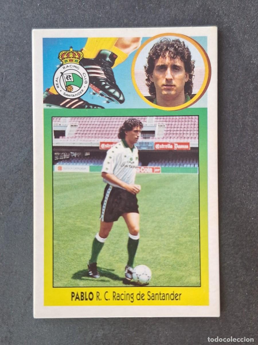 Cromos de f&uacute;tbol: L3 PABLO RACING DE SANTANDER LIGA ESTE 1993 1994 93 94 CARTON NUNCA PEGADO SIN PEGAR