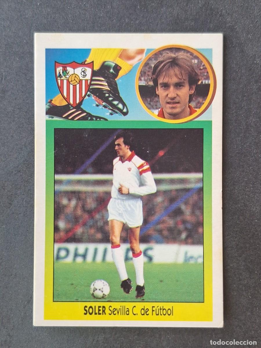 Cromos de f&uacute;tbol: L3 SOLER SEVILLA C. F. COLOCA LIGA ESTE 1993 1994 93 94 CARTON NUNCA PEGADO SIN PEGAR