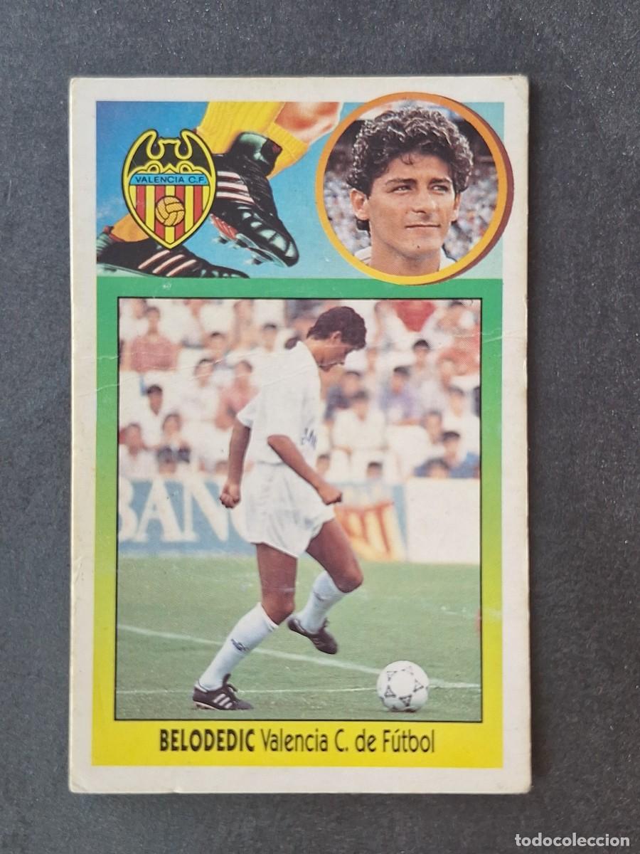 Cromos de f&uacute;tbol: L3 BELODEDIC VALENCIA C. F. COLOCA LIGA ESTE 1993 1994 93 94 CARTON NUNCA PEGADO SIN PEGAR