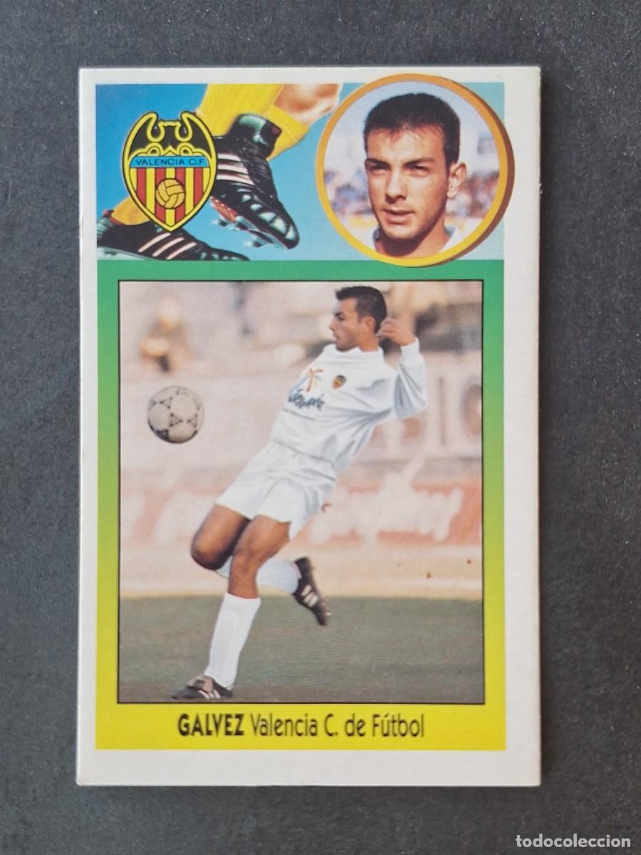 Cromos de f&uacute;tbol: L3 GALVEZ VALENCIA C. F. COLOCA LIGA ESTE 1993 1994 93 94 CARTON NUNCA PEGADO SIN PEGAR