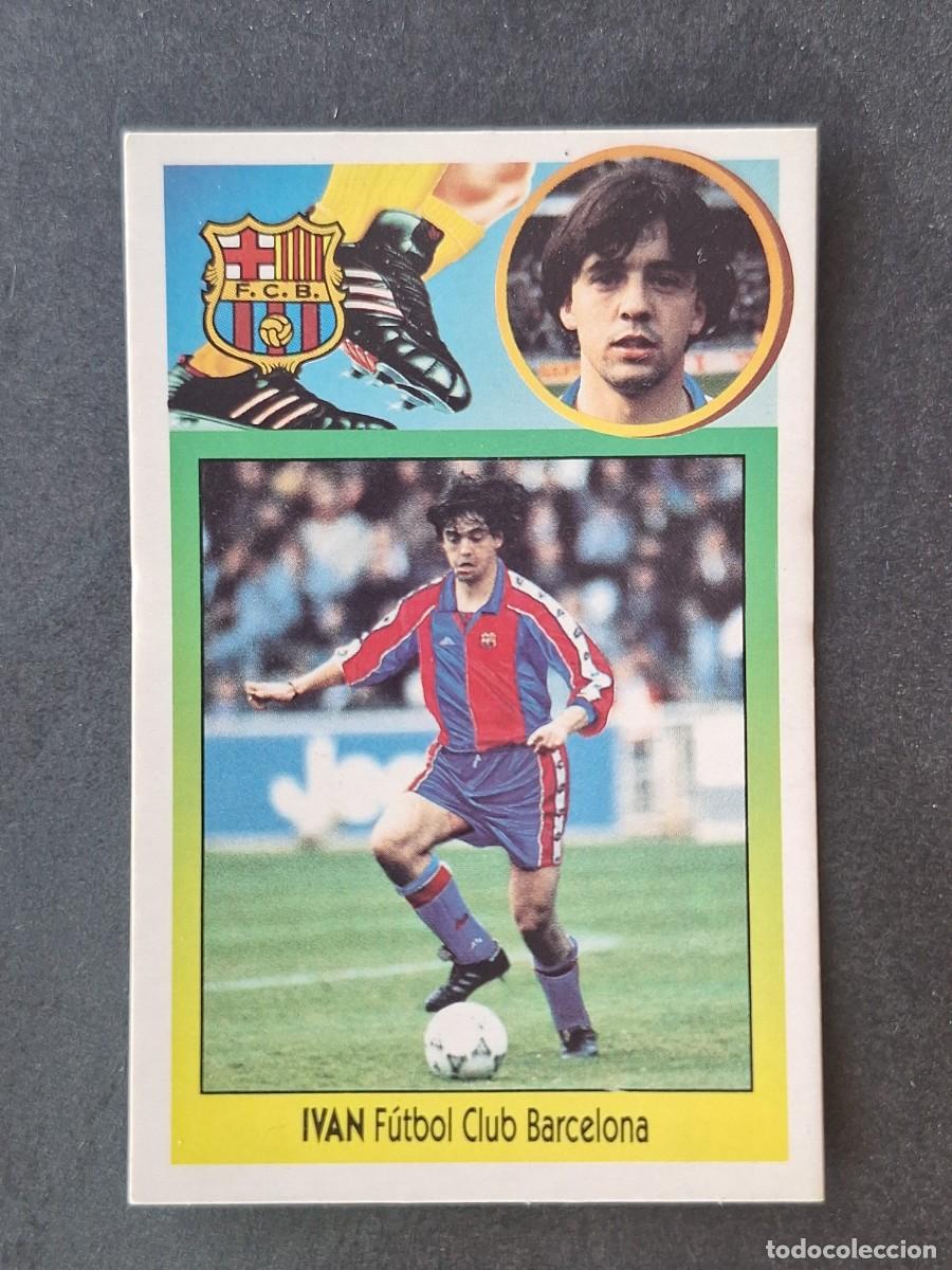 Cromos de f&uacute;tbol: L3 IVAN F. C. BARCELONA FICHAJE 1 LIGA ESTE 1993 1994 93 94 CARTON NUNCA PEGADO SIN PEGAR