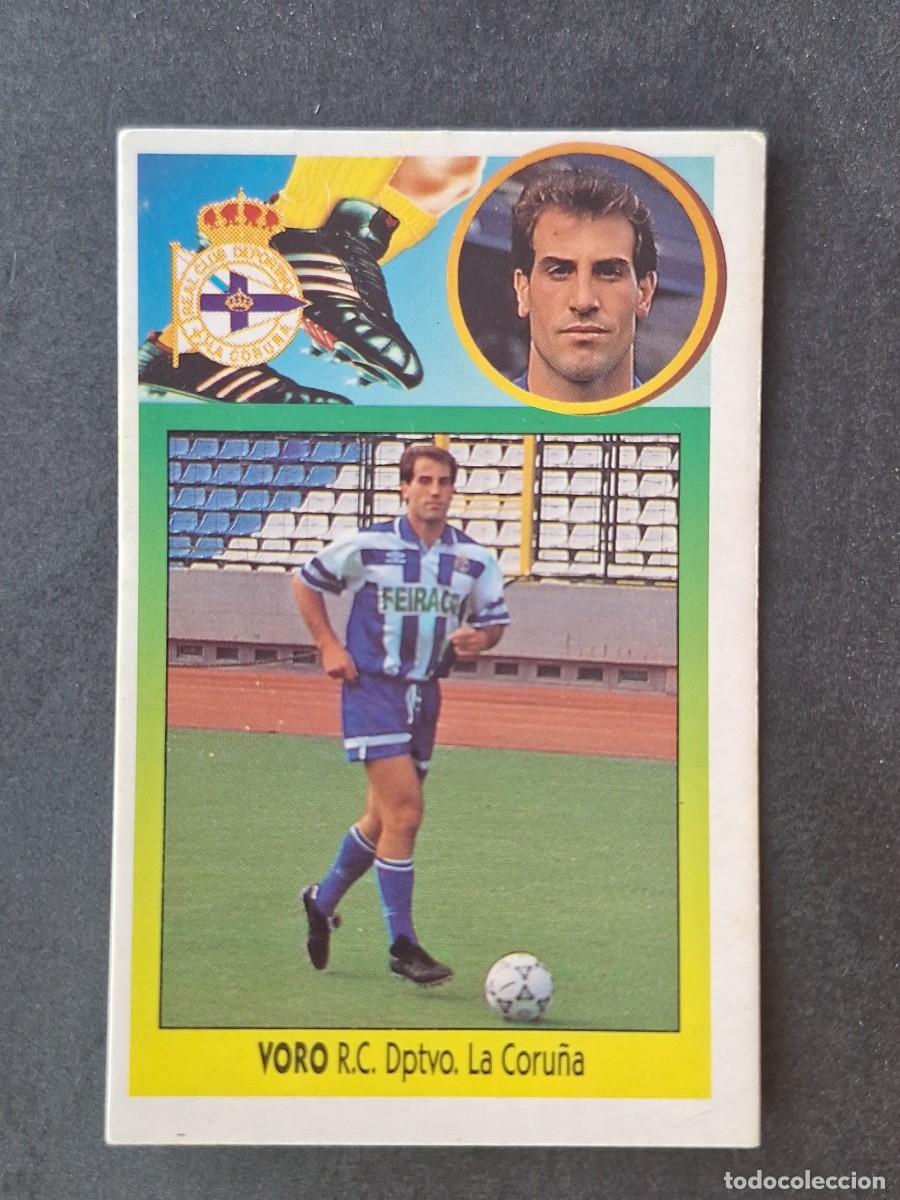 Cromos de f&uacute;tbol: L3 VORO DEPORTIVO DE LA CORU&Ntilde;A FICHAJE 2 LIGA ESTE 1993 1994 93 94 CARTON NUNCA PEGADO SIN PEGAR