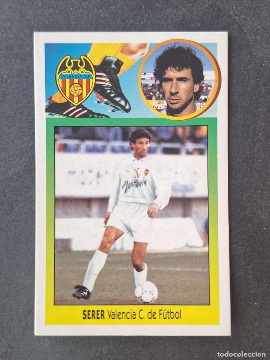 Cromos de f&uacute;tbol: L3 SERER VALENCIA C. F. FICHAJE 8 LIGA ESTE 1993 1994 93 94 CARTON NUNCA PEGADO SIN PEGAR
