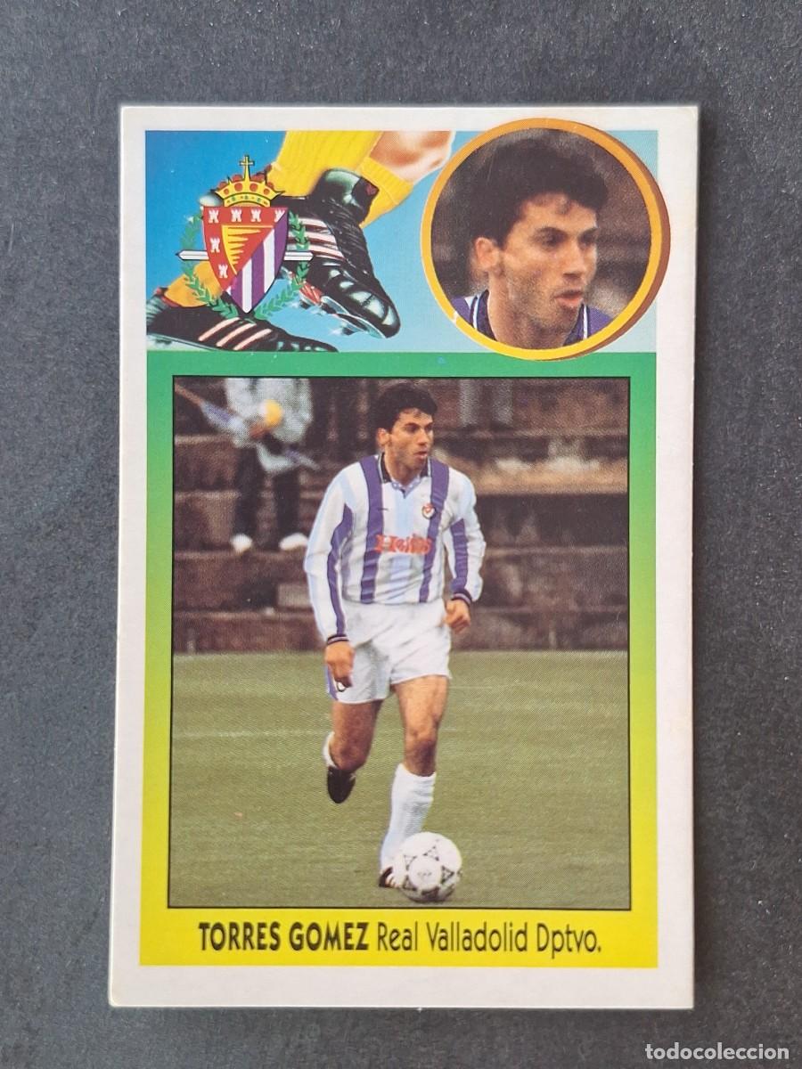 Cromos de f&uacute;tbol: L3 TORRES GOMEZ REAL VALLADOLID FICHAJE 9 LIGA ESTE 1993 1994 93 94 CARTON NUNCA PEGADO SIN PEGAR