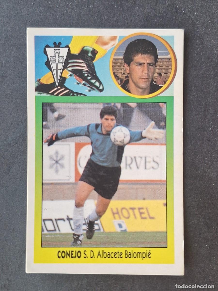 Cromos de f&uacute;tbol: L3 CONEJO ALBACETE BALOMPIE FICHAJE 10 LIGA ESTE 1993 1994 93 94 CARTON NUNCA PEGADO SIN PEGAR