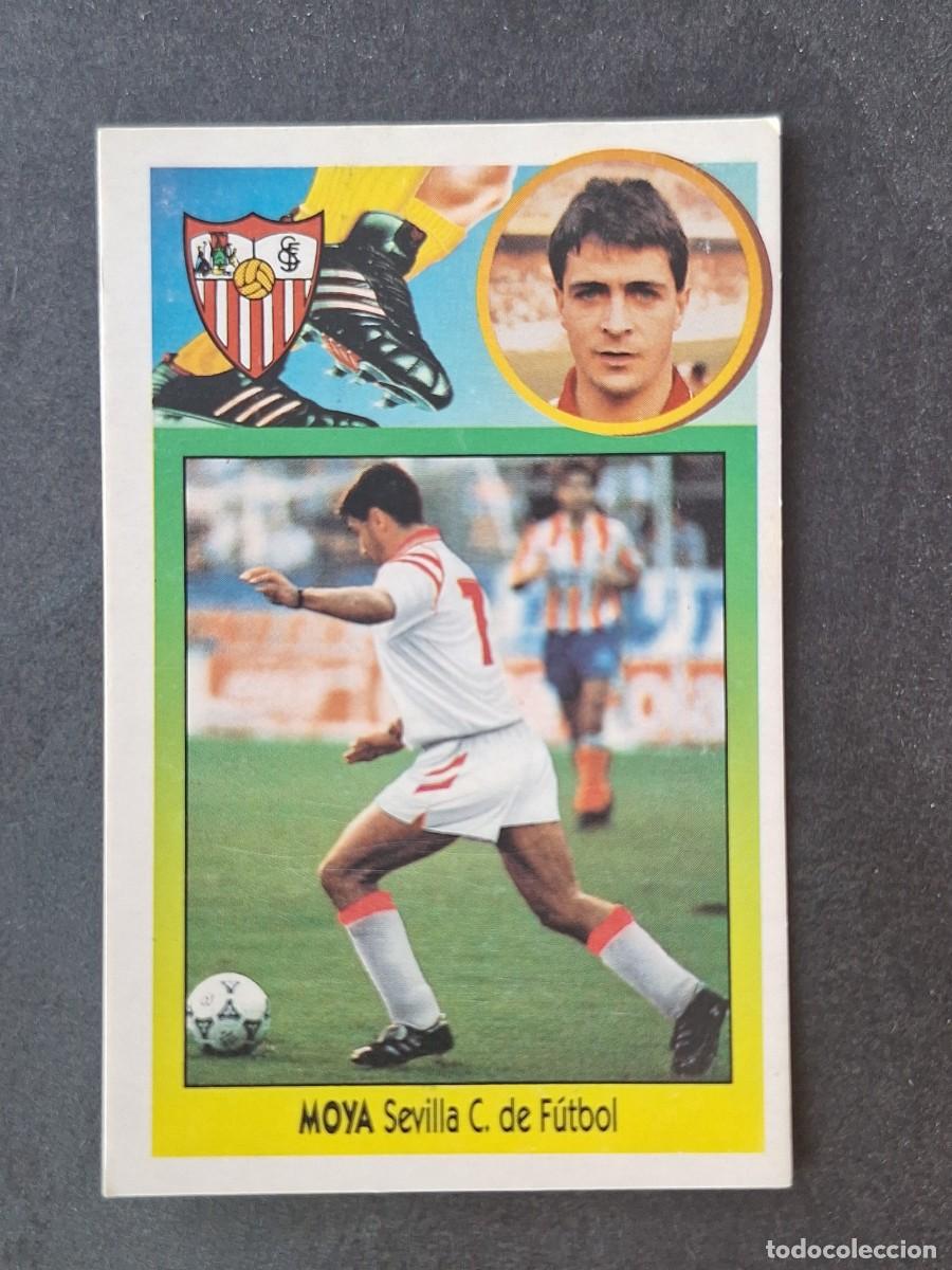Cromos de f&uacute;tbol: L3 MOYA SEVILLA C. F. FICHAJE 12 LIGA ESTE 1993 1994 93 94 CARTON NUNCA PEGADO SIN PEGAR