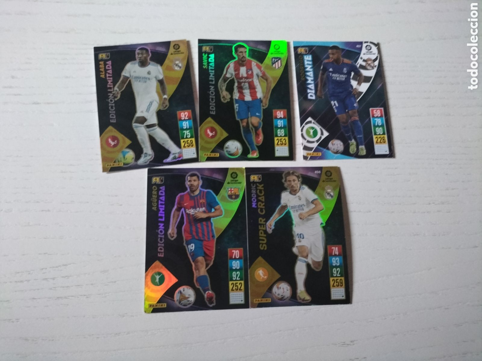 Cromos de f&uacute;tbol: Lote 5 card Adrenalym 21/22 +regalo 54 r&eacute;plicas a&ntilde;os 70/80