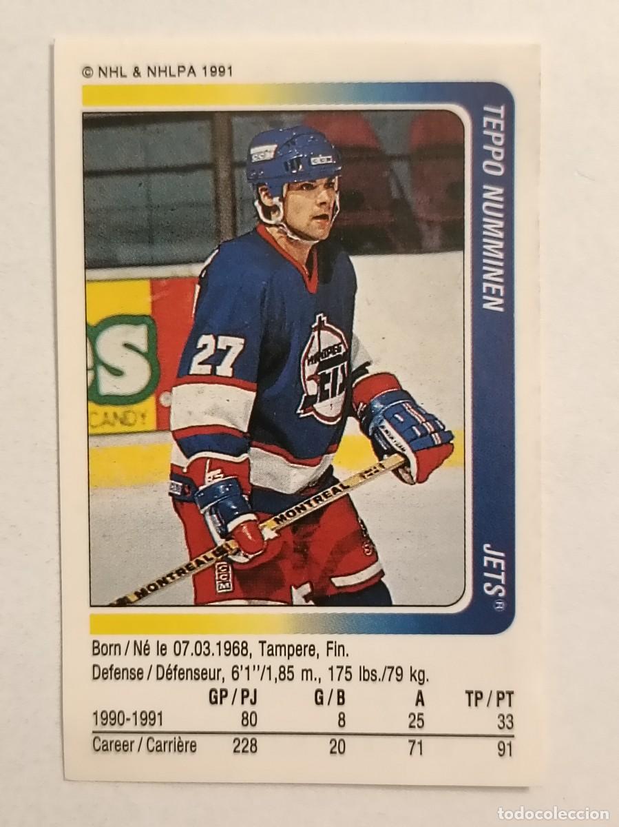 Cromos de f&uacute;tbol: #71 TEPPO NUMMINEN (WINNIPEG JETS) HOCKEY HIELO NHL 91/92 PANINI
