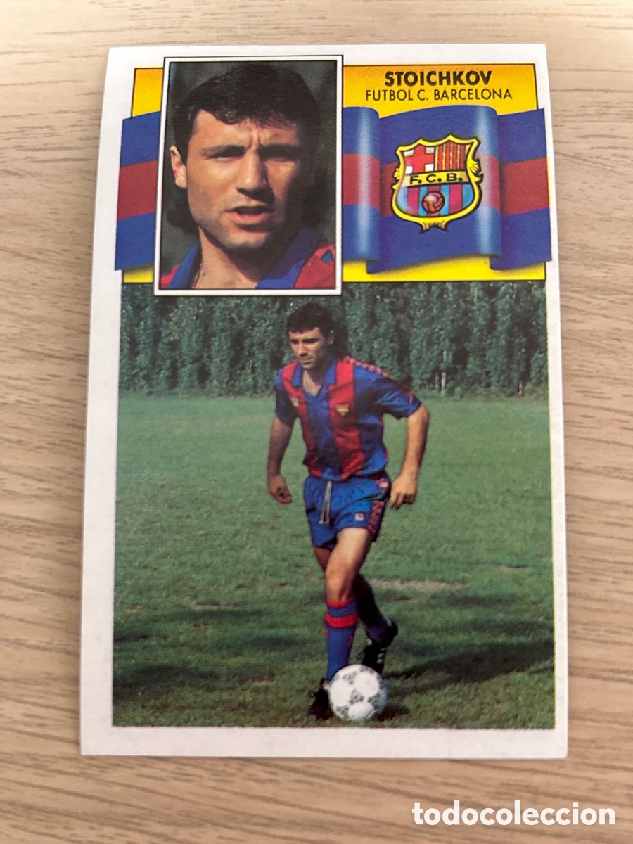 Cromos de f&uacute;tbol: HRISTO STOICHKOV BARCELONA ROOKIE LIGA ESTE 1990 1991 90 91 NUNCA PEGADO SIN PEGAR