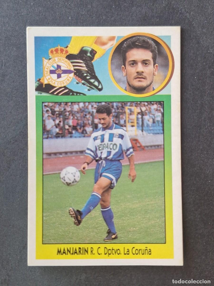 Cromos de f&uacute;tbol: L3 MANJARIN DEPORTIVO DE CORU&Ntilde;A FICHAJE 16 LIGA ESTE 1993 1994 93 94 CARTON NUNCA PEGADO SIN PEGAR