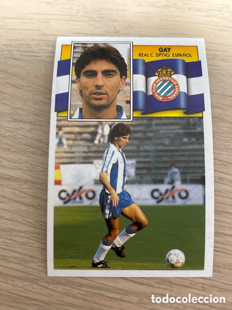Cromos de f&uacute;tbol: GAY ESPANYOL LIGA ESTE 1990 1991 90 91 NUNCA PEGADO SIN PEGAR