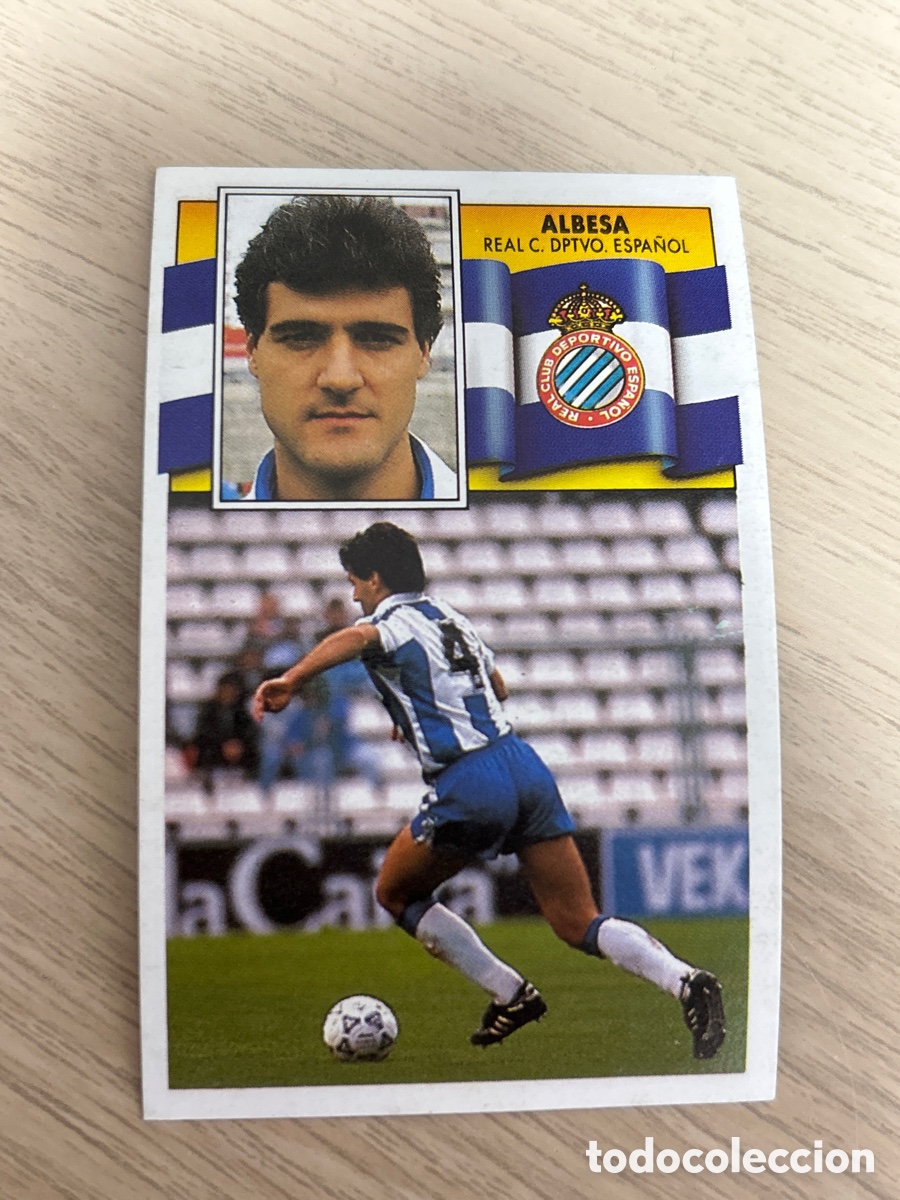 Cromos de f&uacute;tbol: ALBESA ESPANYOL LIGA ESTE 1990 1991 90 91 NUNCA PEGADO SIN PEGAR