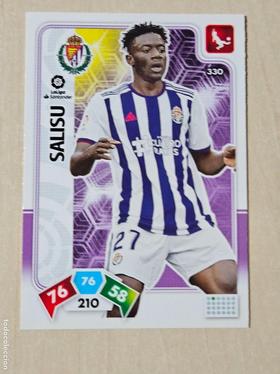 Cromos de f&uacute;tbol: FICHA N&ordm; 330 SALISU - ADRENALYN 19 20 - PANINI 2019 - 20 - CROMO - VALLADOLID