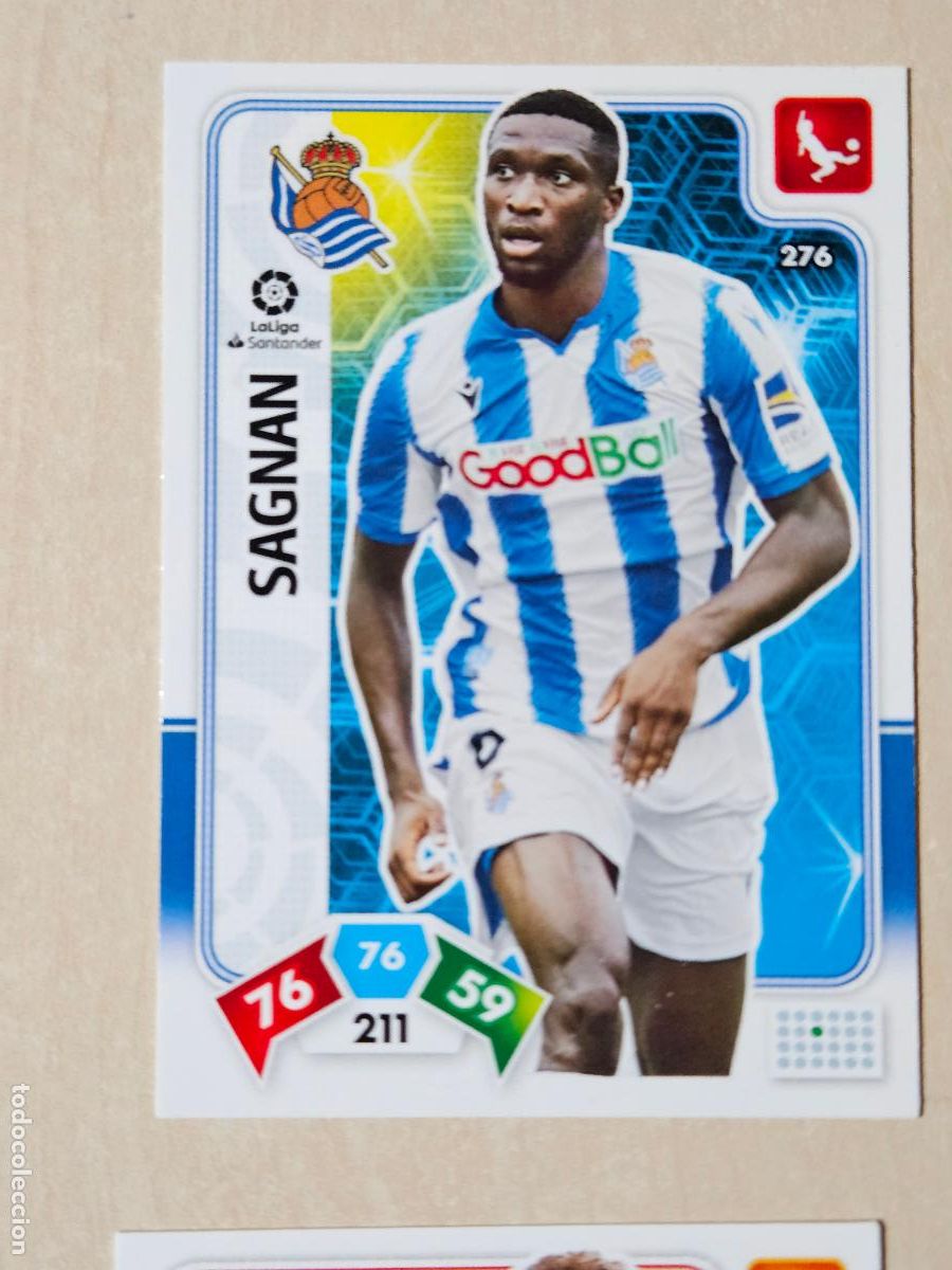 Cromos de f&uacute;tbol: FICHA N&ordm; 276 SAGNAN - ADRENALYN 19 20 - PANINI 2019 - 20 - CROMO - REAL SOCIEDAD