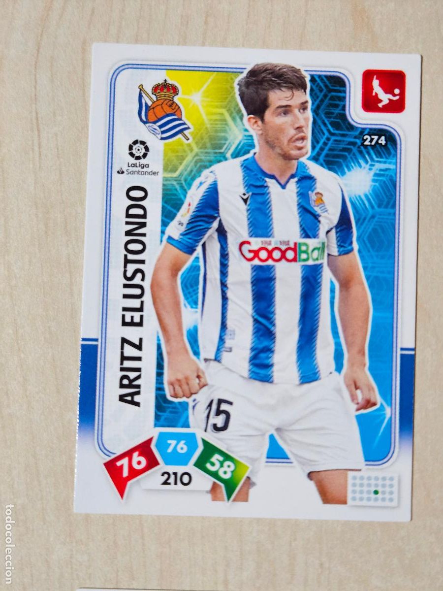 Cromos de f&uacute;tbol: FICHA N&ordm; 274 ARITZ ELUSTONDO - ADRENALYN 19 20 - PANINI 2019 - 20 - CROMO - REAL SOCIEDAD