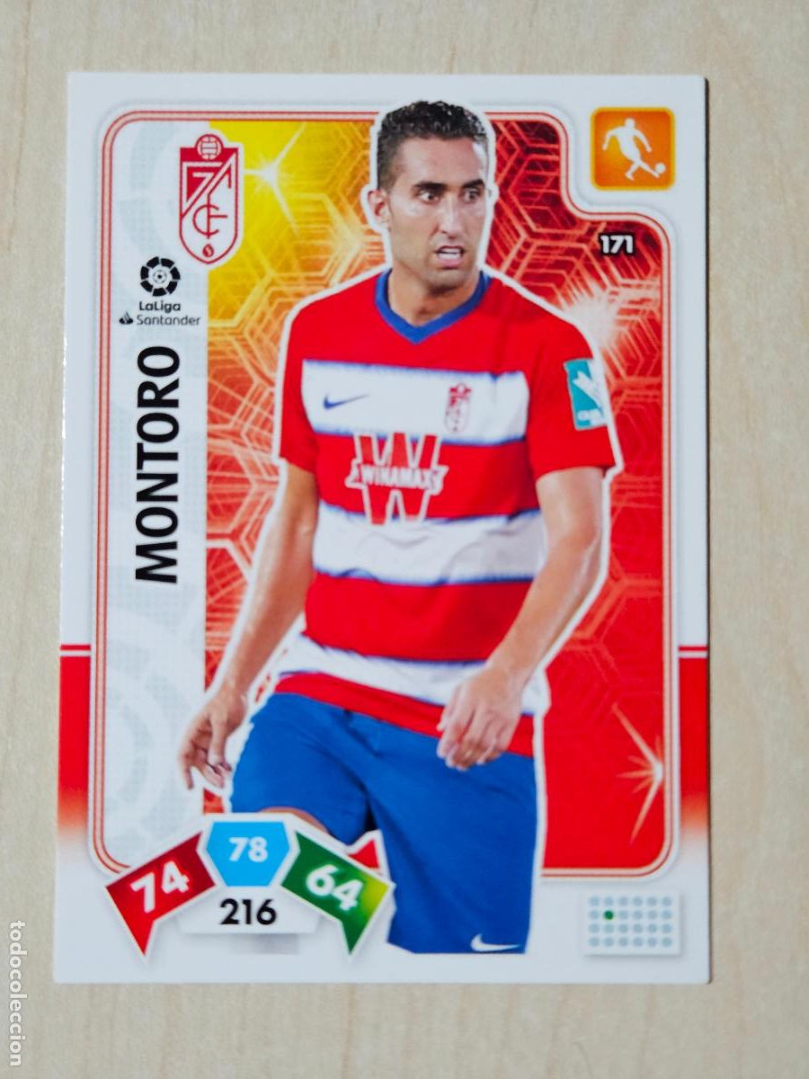 Cromos de f&uacute;tbol: FICHA N&ordm; 171 MONTORO - ADRENALYN 19 20 - PANINI 2019 - 20 - CROMO - GRANADA