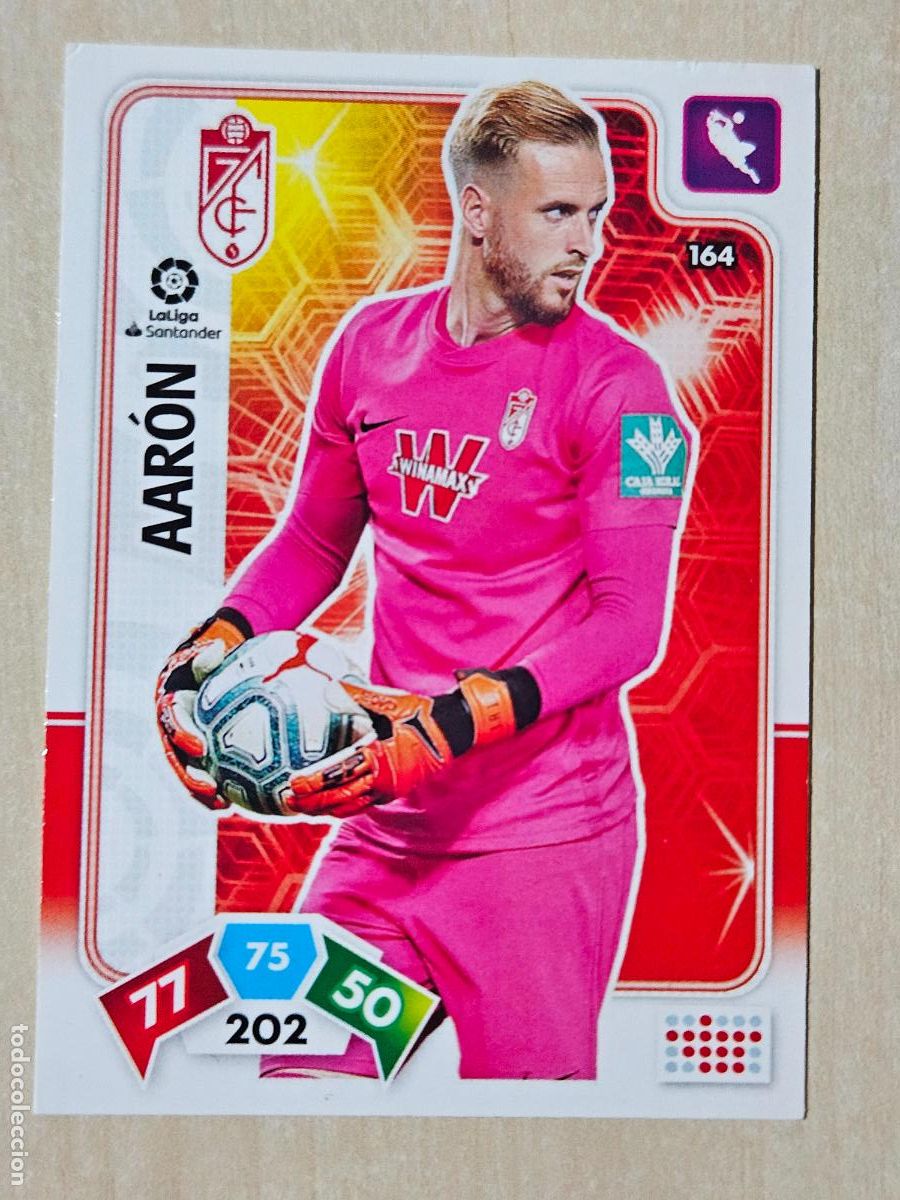 Cromos de f&uacute;tbol: FICHA N&ordm; 164 AARON - ADRENALYN 19 20 - PANINI 2019 - 20 - CROMO - GRANADA