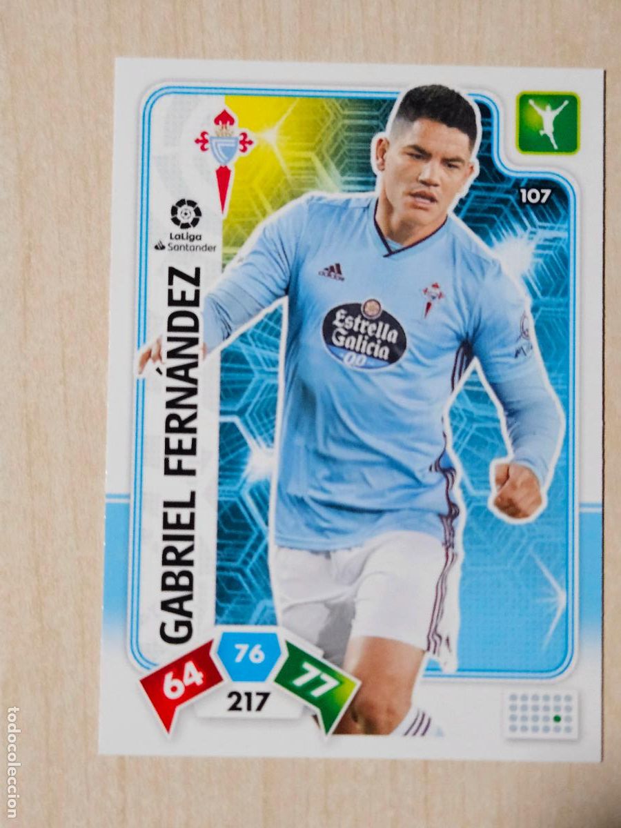 Cromos de f&uacute;tbol: FICHA N&ordm; 107 GABRIEL FERNANDEZ - ADRENALYN 19 20 - PANINI 2019 - 20 - CROMO - REAL CELTA