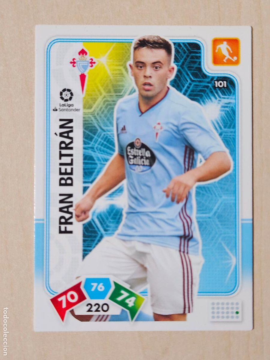 Cromos de f&uacute;tbol: FICHA N&ordm; 101 FRAN BELTRAN - ADRENALYN 19 20 - PANINI 2019 - 20 - CROMO - REAL CELTA