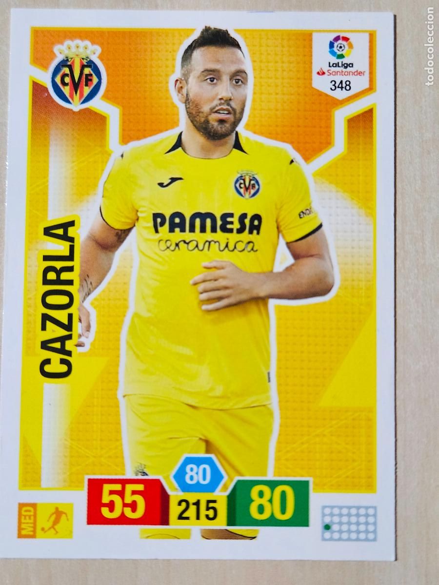 Cromos de f&uacute;tbol: FICHA N&ordm; 348 CAZORLA - ADRENALYN 18 19 - PANINI 2018 - 19 - CROMO - VILLARREAL