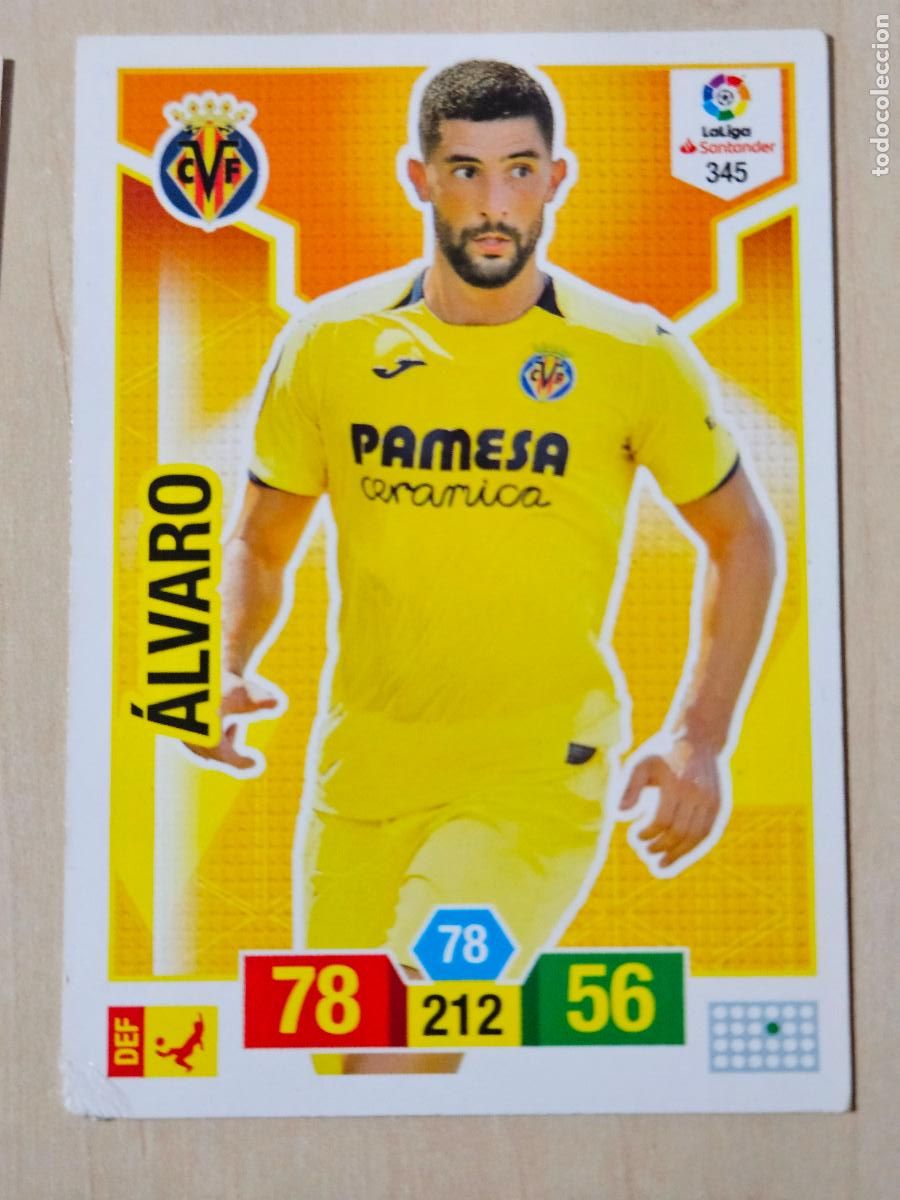 Fu&szlig;ball-Sticker: FICHA N&ordm; 345 ALVARO - ADRENALYN 18 19 - PANINI 2018 - 19 - CROMO - VILLARREAL