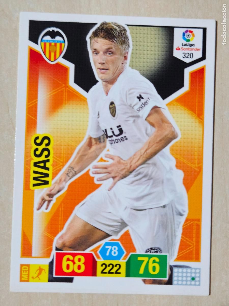 Fu&szlig;ball-Sticker: FICHA N&ordm; 320 WASS - ADRENALYN 18 19 - PANINI 2018 - 19 - CROMO - VALENCIA