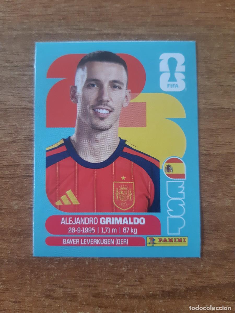 Football Stickers: ESP J4 ALEJANDRO GRIMALDO ESPA&Ntilde;A ACTUALIZACI&Oacute;N JUG&Oacute;N MUNDIAL 2026 PANINI. NUEVO SIN PEGAR