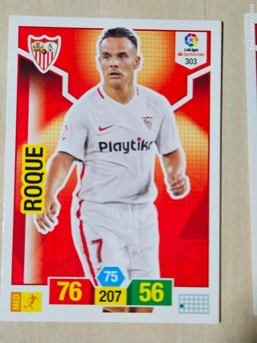 Figurine di Calcio: FICHA N&ordm; 303 ROQUE - ADRENALYN 18 19 - PANINI 2018 - 19 - CROMO - SEVILLA