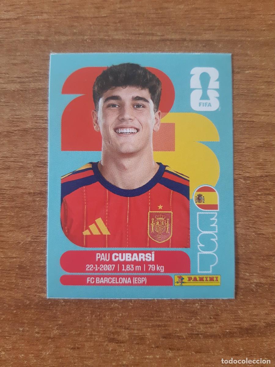 Figurine di Calcio: ESP J3 PAU CUBARS&Iacute; ESPA&Ntilde;A ACTUALIZACI&Oacute;N JUG&Oacute;N MUNDIAL 2026 PANINI. NUEVO SIN PEGAR