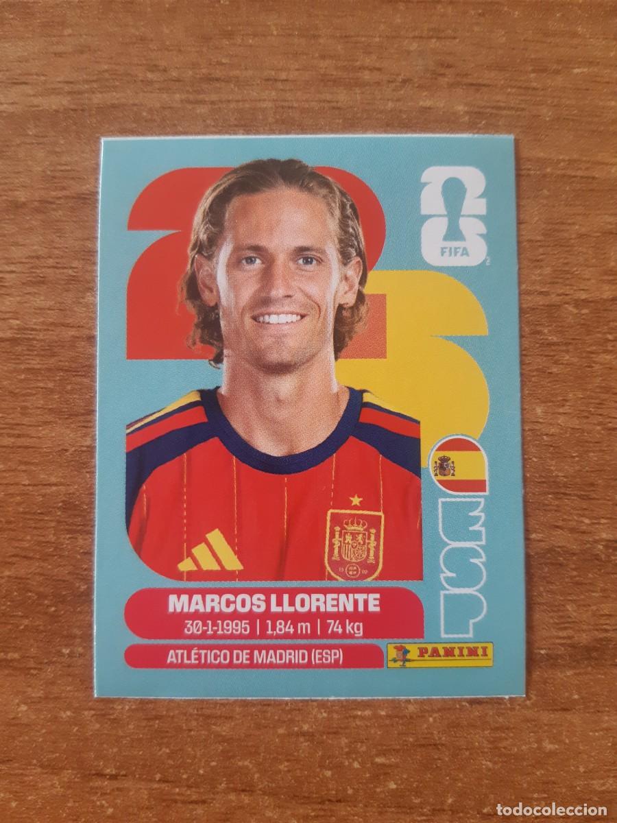 Cromos de f&uacute;tbol: ESP J2 MARCOS LLORENTE ESPA&Ntilde;A ACTUALIZACI&Oacute;N JUG&Oacute;N MUNDIAL 2026 PANINI. NUEVO SIN PEGAR