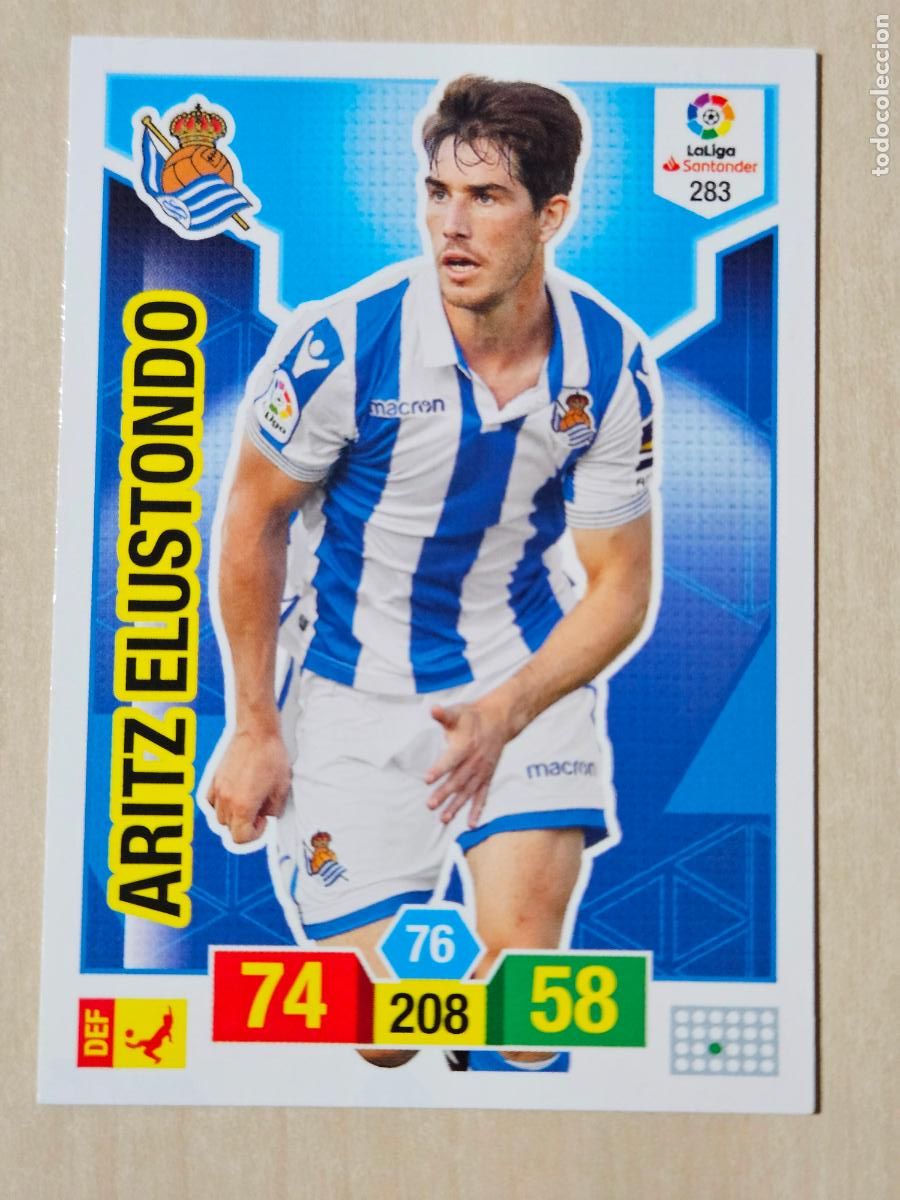Cromos de f&uacute;tbol: FICHA N&ordm; 283 ARITZ ELUSTONDO - ADRENALYN 18 19 - PANINI 2018 - 19 - CROMO - REAL SOCIEDAD