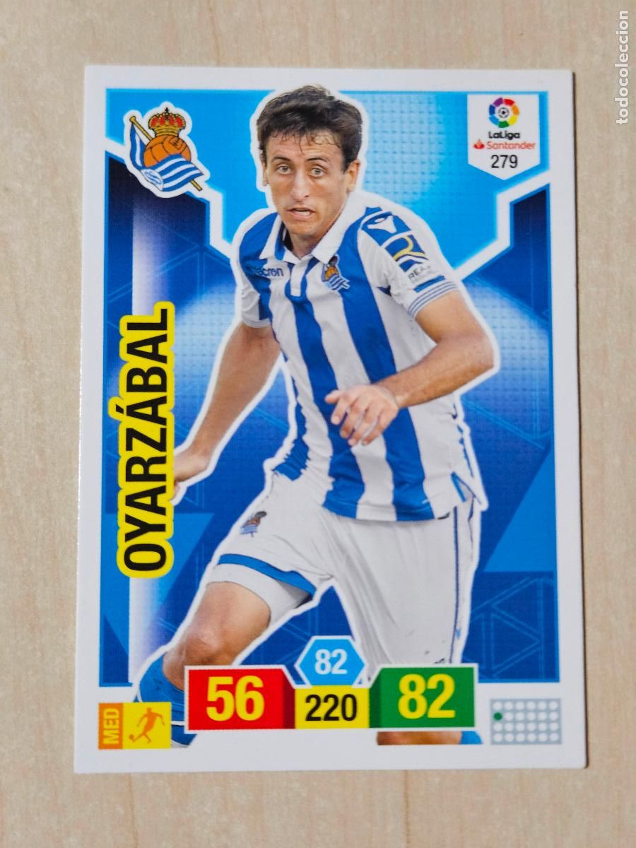 Cromos de f&uacute;tbol: FICHA N&ordm; 279 OYARZABAL - ADRENALYN 18 19 - PANINI 2018 - 19 - CROMO - REAL SOCIEDAD