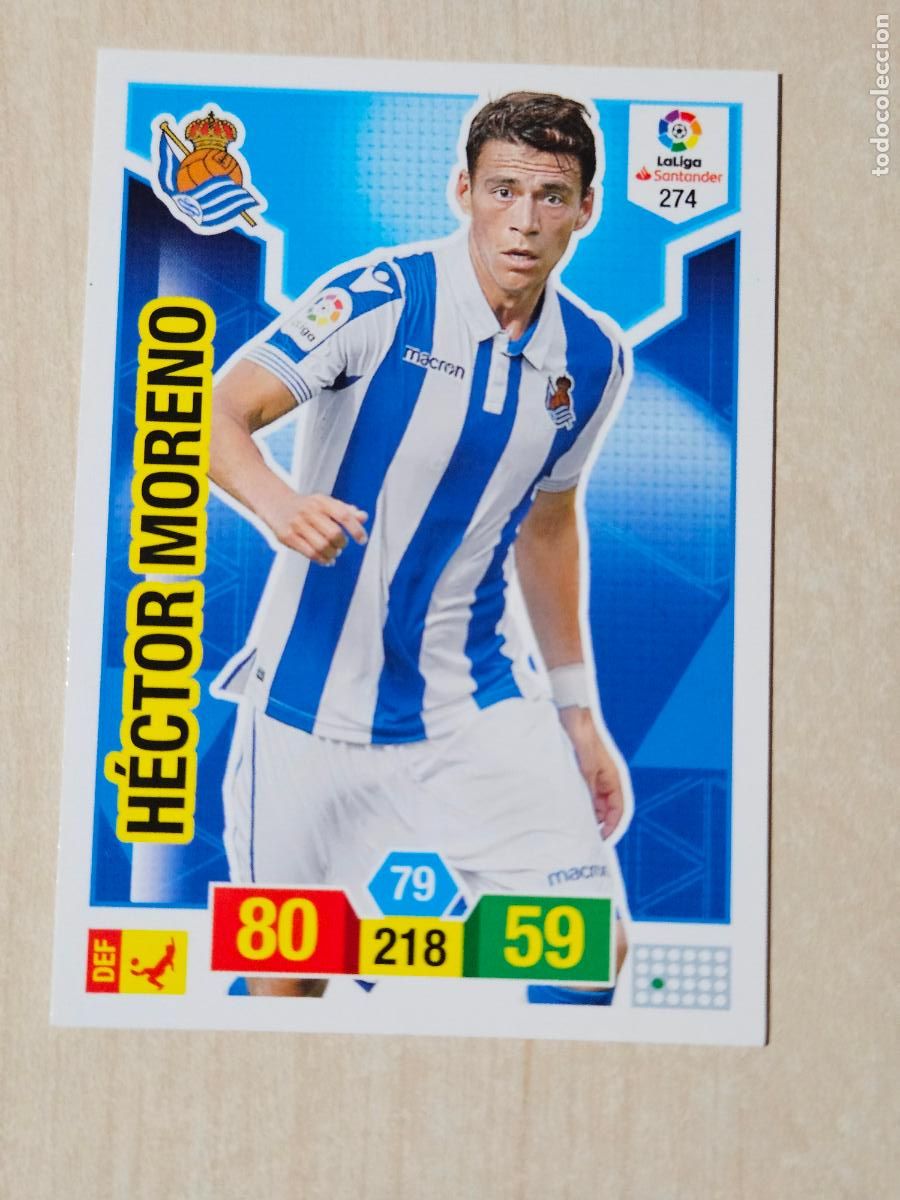 Cromos de f&uacute;tbol: FICHA N&ordm; 274 HECTOR MORENO - ADRENALYN 18 19 - PANINI 2018 - 19 - CROMO - REAL SOCIEDAD
