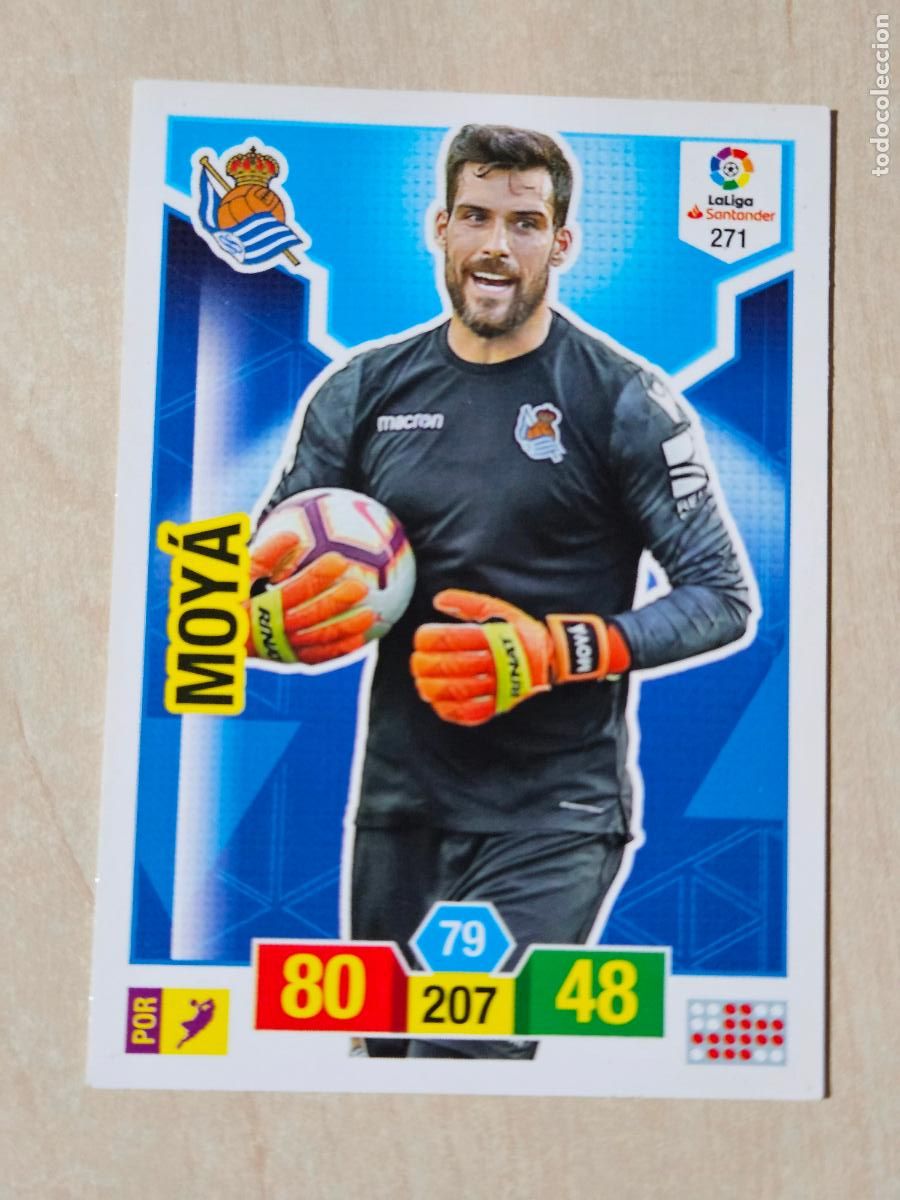 Cromos de f&uacute;tbol: FICHA N&ordm; 271 MOYA - ADRENALYN 18 19 - PANINI 2018 - 19 - CROMO - REAL SOCIEDAD