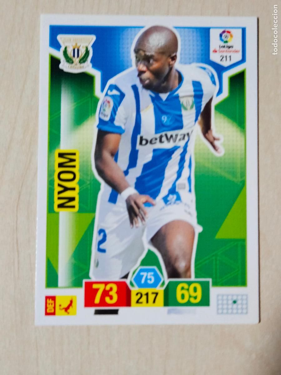 Cromos de f&uacute;tbol: FICHA N&ordm; 211 NYOM - ADRENALYN 18 19 - PANINI 2018 - 19 - CROMO - LEGANES