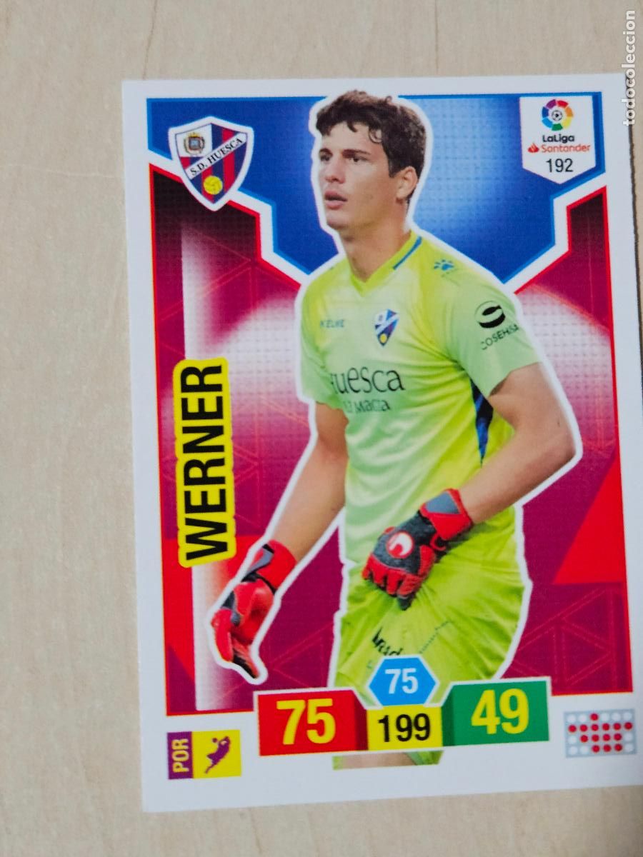 Cromos de f&uacute;tbol: FICHA N&ordm; 192 WERNER - ADRENALYN 18 19 - PANINI 2018 - 19 - CROMO - HUESCA