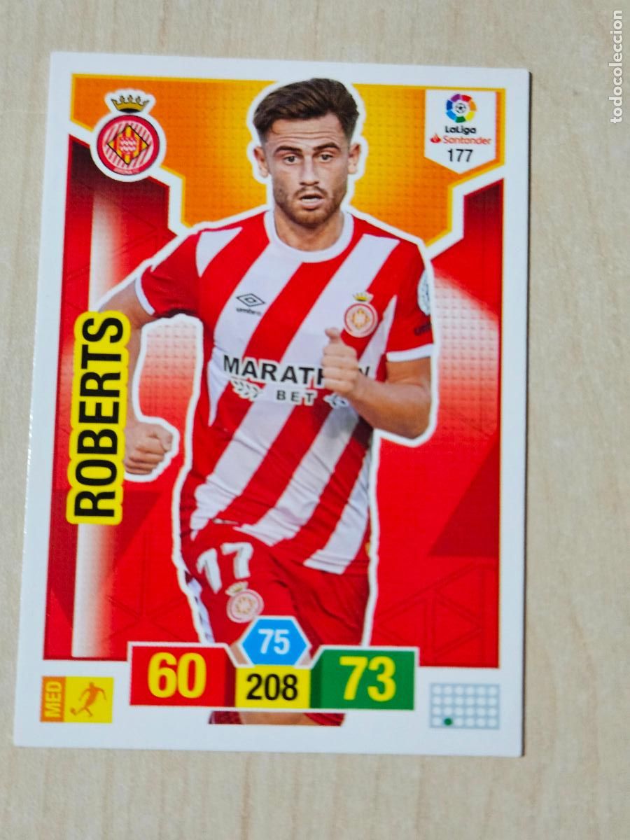 Cromos de f&uacute;tbol: FICHA N&ordm; 177 ROBERTS - ADRENALYN 18 19 - PANINI 2018 - 19 - CROMO - GIRONA