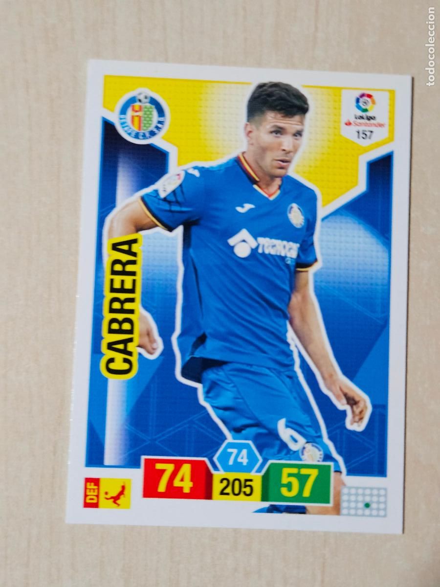 Cromos de f&uacute;tbol: FICHA N&ordm; 157 CABRERA - ADRENALYN 18 19 - PANINI 2018 - 19 - CROMO - GETAFE