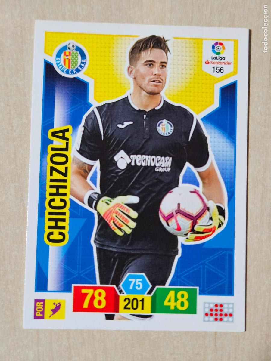 Cromos de f&uacute;tbol: FICHA N&ordm; 156 CHICHIZOLA - ADRENALYN 18 19 - PANINI 2018 - 19 - CROMO - GETAFE