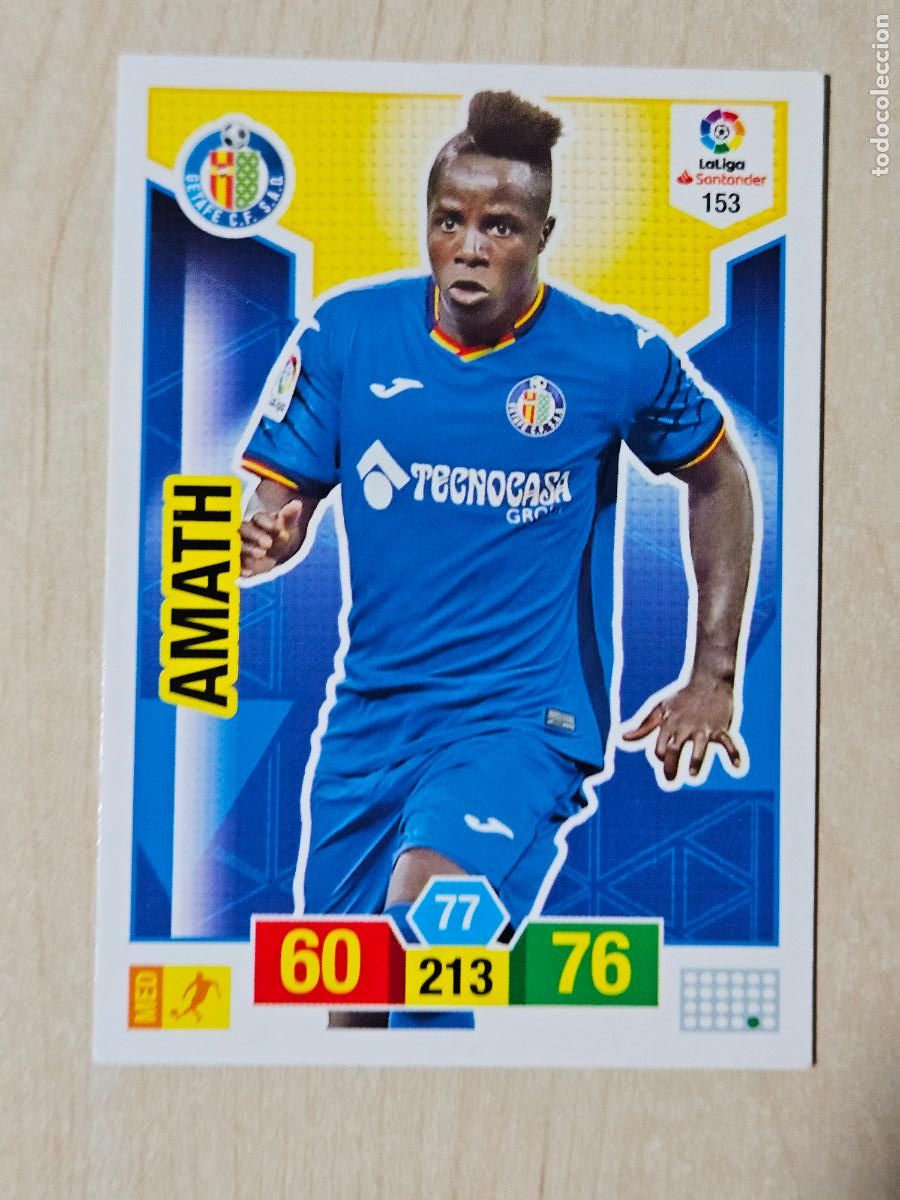 Cromos de f&uacute;tbol: FICHA N&ordm; 153 AMATH - ADRENALYN 18 19 - PANINI 2018 - 19 - CROMO - GETAFE
