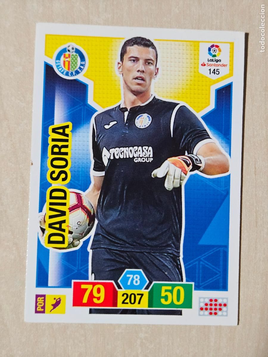 Cromos de f&uacute;tbol: FICHA N&ordm; 145 DAVID SORIA - ADRENALYN 18 19 - PANINI 2018 - 19 - CROMO - GETAFE