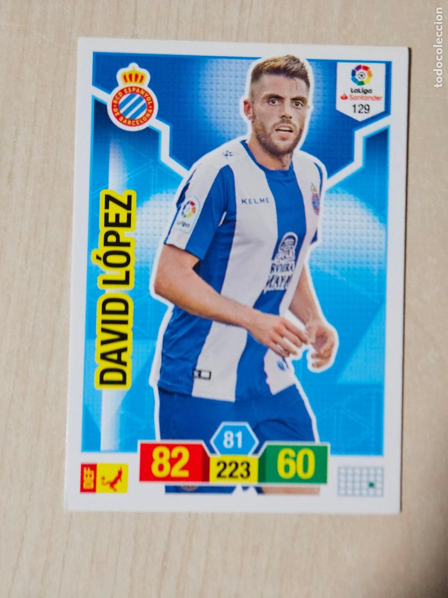 Cromos de f&uacute;tbol: FICHA N&ordm; 129 DAVID LOPEZ - ADRENALYN 18 19 - PANINI 2018 - 19 - CROMO - ESPANYOL