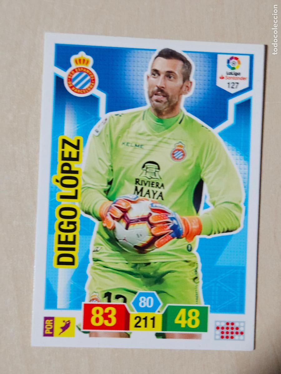 Cromos de f&uacute;tbol: FICHA N&ordm; 127 DIEGO LOPEZ - ADRENALYN 18 19 - PANINI 2018 - 19 - CROMO - ESPANYOL