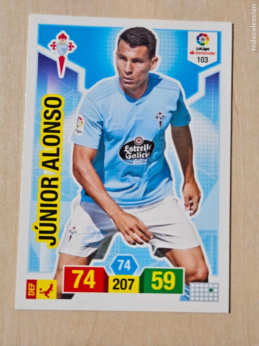Cromos de f&uacute;tbol: FICHA N&ordm; 103 JUNIOR ALONSO - ADRENALYN 18 19 - PANINI 2018 - 19 - CROMO - REAL CELTA
