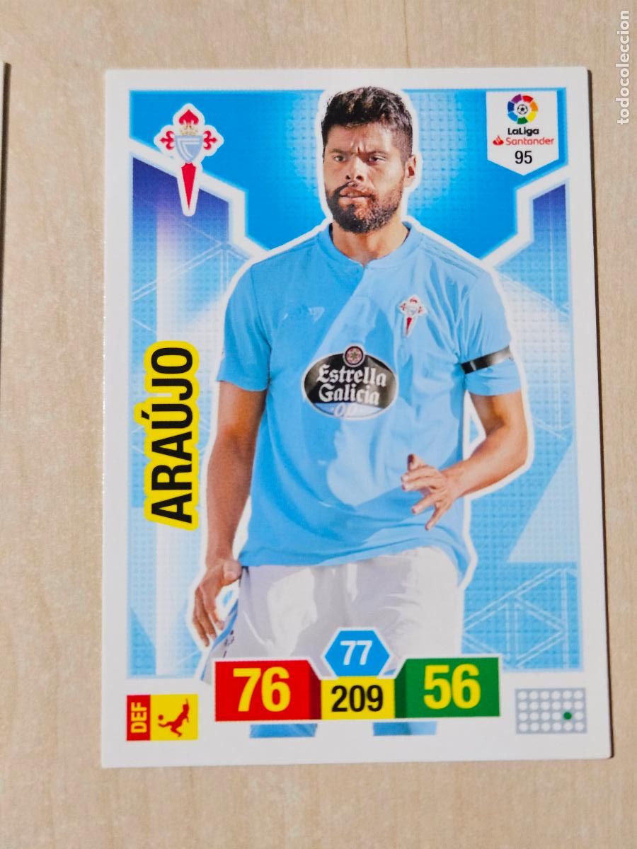 Cromos de f&uacute;tbol: FICHA N&ordm; 95 ARAUJO - ADRENALYN 18 19 - PANINI 2018 - 19 - CROMO - REAL CELTA