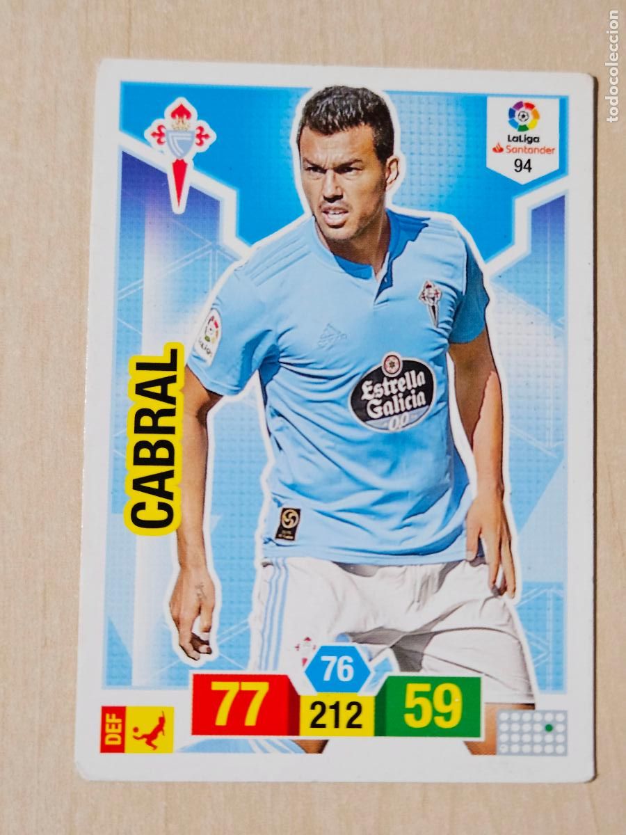 Cromos de f&uacute;tbol: FICHA N&ordm; 94 CABRAL - ADRENALYN 18 19 - PANINI 2018 - 19 - CROMO - REAL CELTA