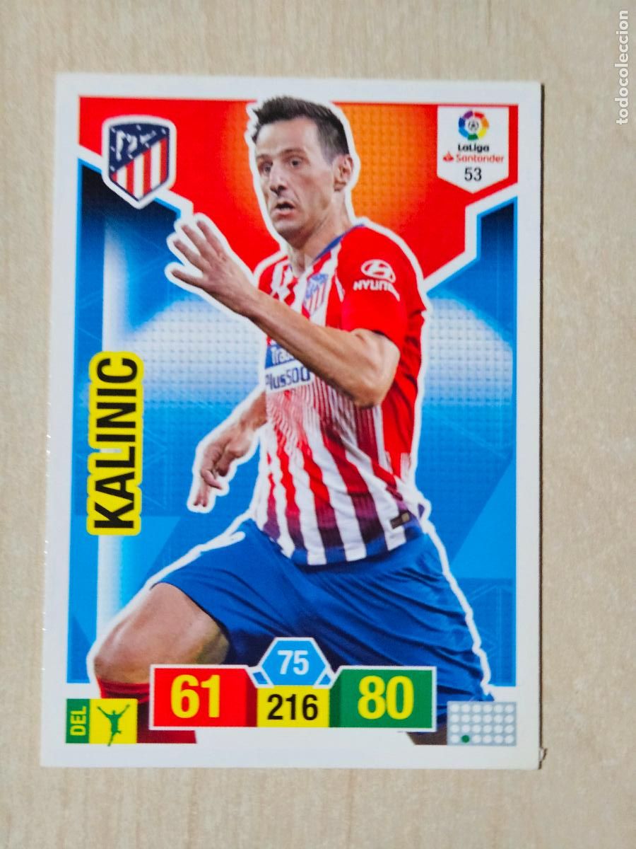 Cromos de f&uacute;tbol: FICHA N&ordm; 53 KALINIC - ADRENALYN 18 19 - PANINI 2018 - 19 - CROMO - ATLETICO DE MADRID
