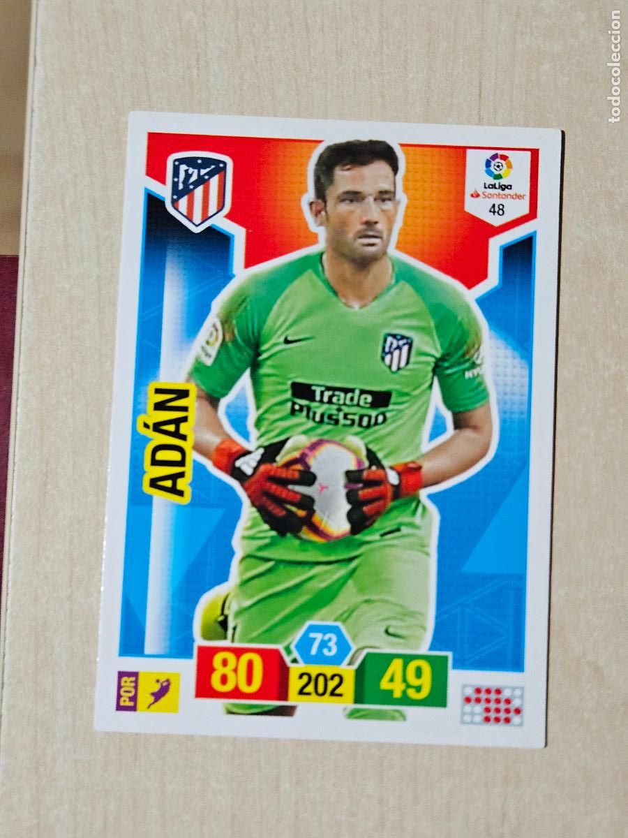 Cromos de f&uacute;tbol: FICHA N&ordm; 48 ADAN - ADRENALYN 18 19 - PANINI 2018 - 19 - CROMO - ATLETICO DE MADRID