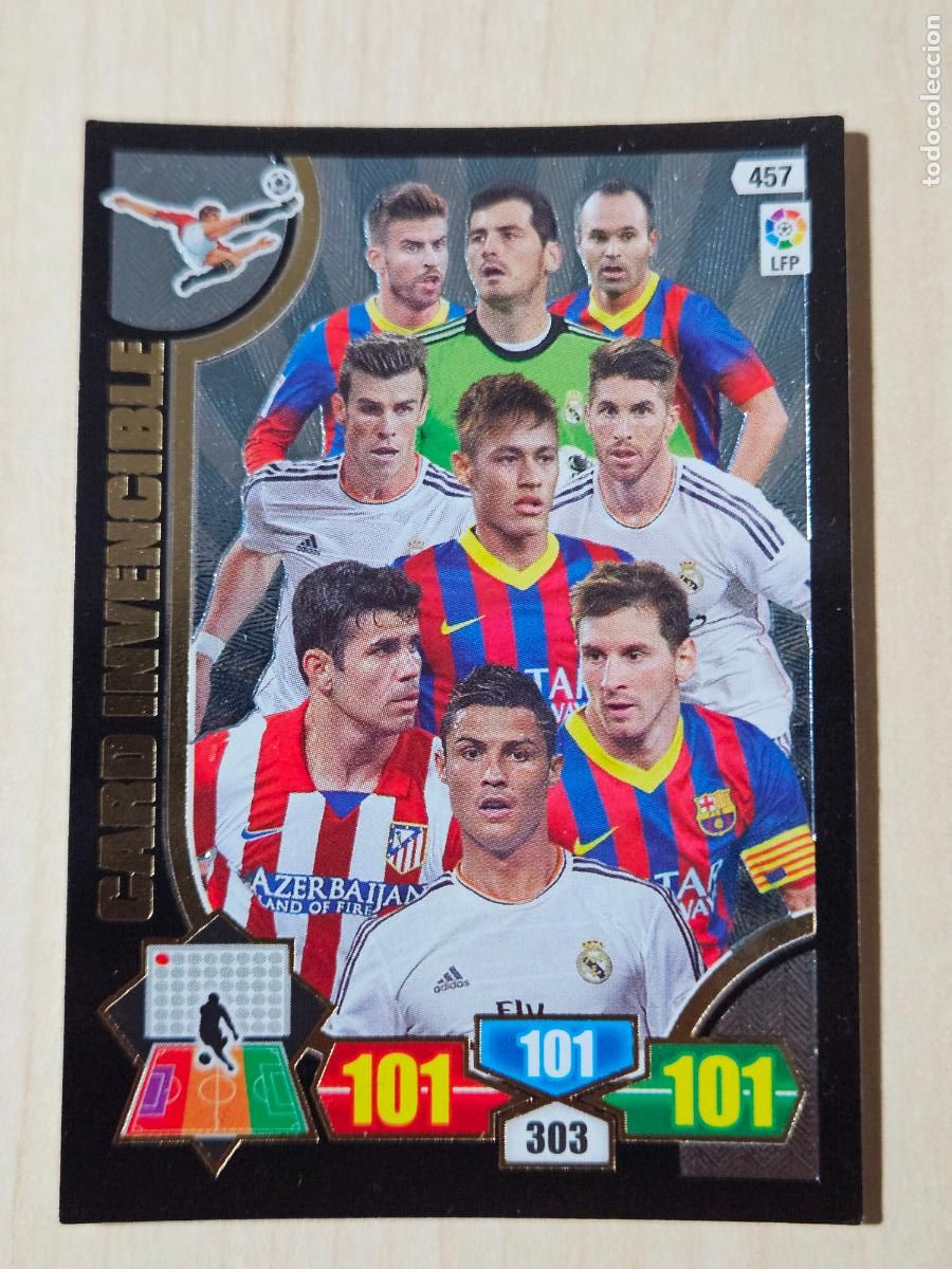 Cromos de f&uacute;tbol: FICHA N&ordm; 457 CARD INVENCIBLE - ADRENALYN 13 14 - PANINI 2013 -14 - CROMO